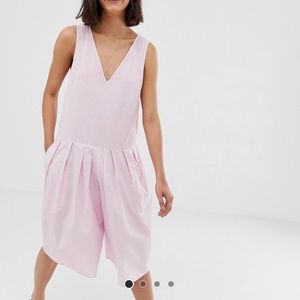 ASOS drop waist culottes romper
